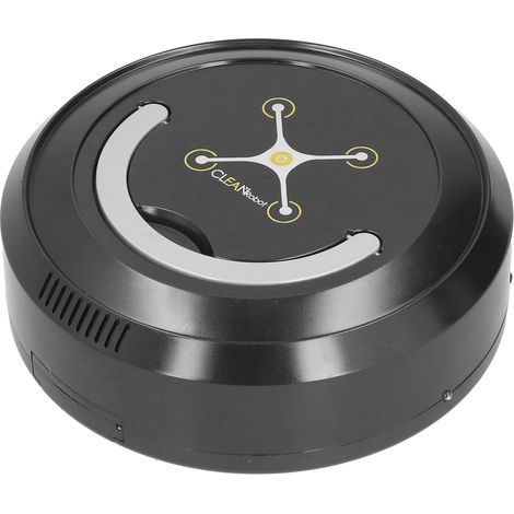 Intelligenter Saugroboter, USB-aufladbar, automatische Reinigung für Haus und Wohnzimmer, schwarz (1/5)