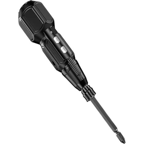 Mini tournevis électrique rechargeable avec lumière LED et batterie, idéal pour les projets de bricolage. (1/5)