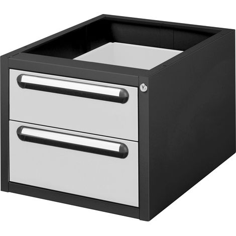 STIER Unterschrank Container Premium mit 2 Schubladen BxTxH 480x600x395 mm (1/4)