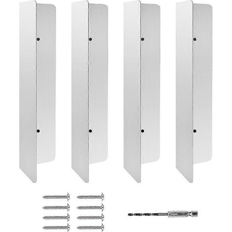 Lot de 4 joints d'étanchéité pour porte de garage, protection contre les intempéries, joint de bas de porte pour garage et maison (1/5)