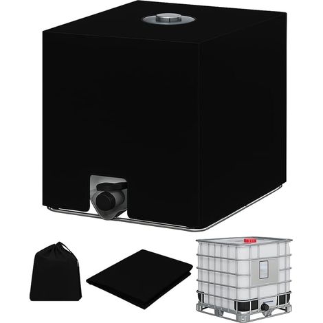 1 Housse De Protection Cuve IBC 1000L, Tissu Oxford Anti-UV, Imperméable Pour Réservoir Eau Extérieur