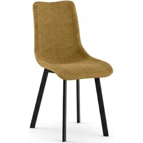 Grace, Set di 4 sedie in tessuto easy-clean Giallo (45cm X 56cm H. 86cm) Duzzle (1/5)