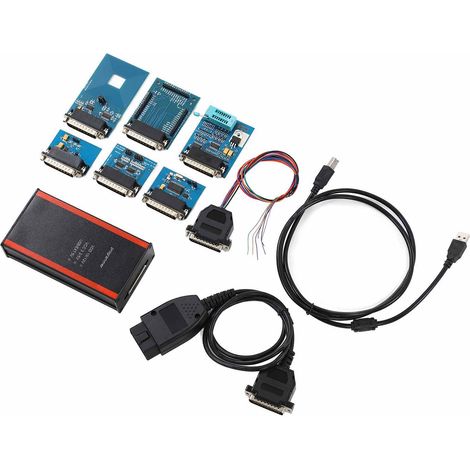 Kit de programmation 11 pièces avec adaptateurs complets pour IPROG Pro 2019 V85 sous Windows XP/Vista/7/8 (1/5)