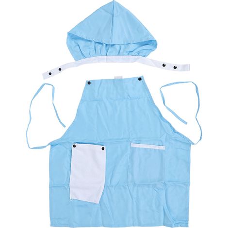 Tablier de cuisine imperméable pour adulte avec capuche et torchon inclus, idéal pour la cuisine, la pâtisserie et la restauration. (1/5)
