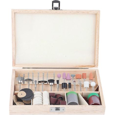 Ensemble de 100 accessoires de ponçage et de polissage, ensemble d'accessoires pour outils rotatifs pour les amateurs de bricolage (1/4)