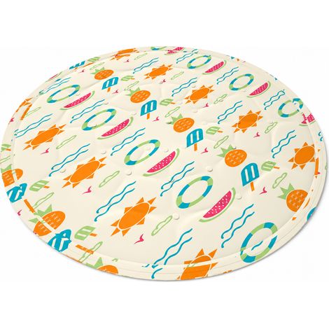 Tapis Rafraîchissant Rond pour Chiens et Chats, Motif Ananas (1/5)