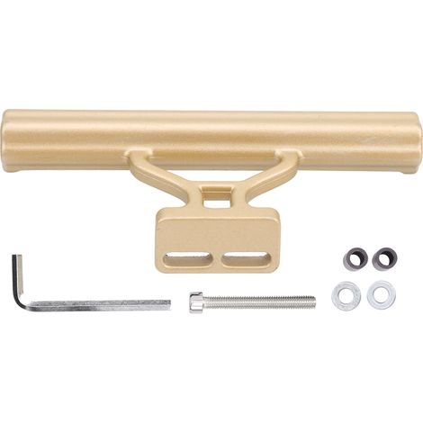 Support de guidon vélo multifonction en alliage d'aluminium tube support phare ordinateur Gold (1/5)