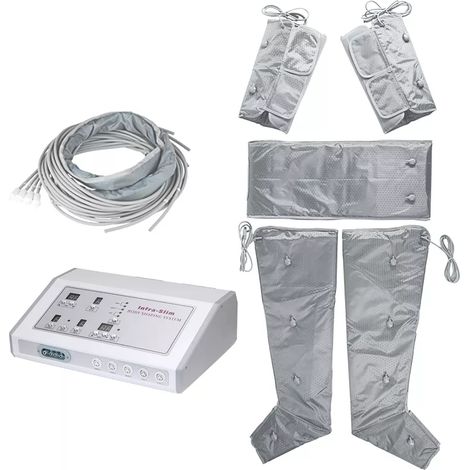 Senderpick – Appareil de massage pressothérapie 400W – Drainage lymphatique – 7 niveaux d'intensité – Chauffage infrarouge – Pour bras, taille, cuisses, pieds