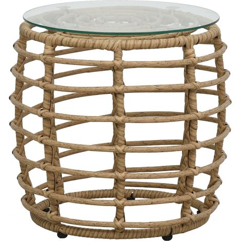 Ensemble de bistro 3 pcs,Salon de jardin Résine tressée Chêne CFW92439 (1/5)