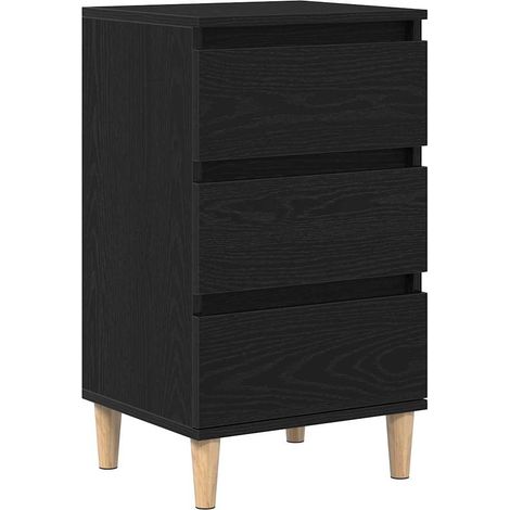 Maison Exclusive - Cabinet de chevet Chêne noir 40 x 35 x 70 cm Bois d'ingénierie