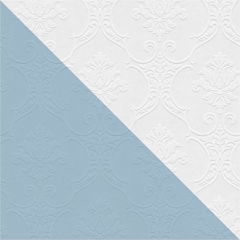 Baroque wallcovering wall Profhome 354761 paintable non-woven wallpaper textured baroque style matt white 5.33 m2 (57 ft2) (1/5)