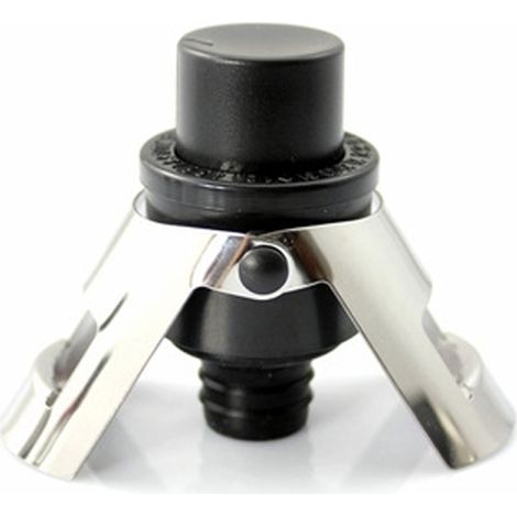 Stopper Pour Champagne - En Acier Inoxydable Et ABS - Pour Bouteilles De Vin Pétillant - 1 Pièce (1/5)