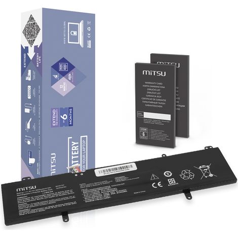 Batteria B31N1707 per Asus VivoBook F411U F411UF K501U S410U S410UF S410UA (1/5)