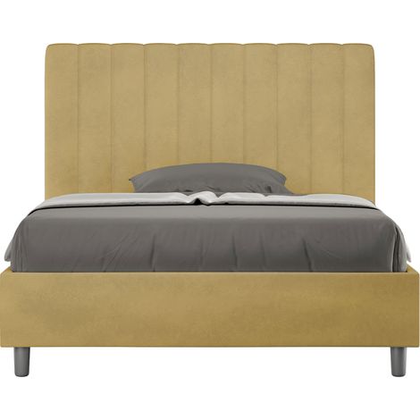Letto 1 Piazza e Mezzo 120x190 cm Senza Rete Agueda Ocra (1/5)