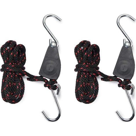 Sangles Cliquet 1/4 pouces Rope Ratchet Pour Lampe de Coissance 2 pièces Corde de Crochet Réglable (1/5)