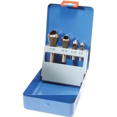 Serie di frese a sbavare  con foro trasversale  4 pz.