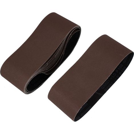 Ponceuse Poliermaschine 610x93mm 150 Körnung gebürstet Schleifband Schleifpapier 10pcs (1/2)