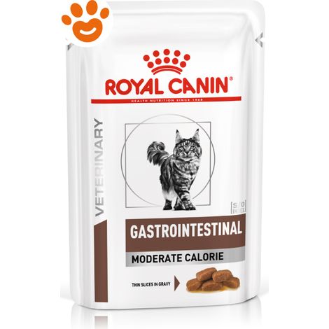 Royal Canin Cat Veterinary Diet Gastrointestinal Moderate Calorie - Bustina 85 Gr - Cibo Umido Gatti