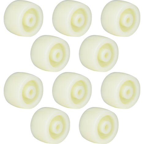 10 roulettes pivotantes rondes en nylon de 3,8 cm (1,5 pouce) de diamètre, charge maximale de 40 kg (1/5)