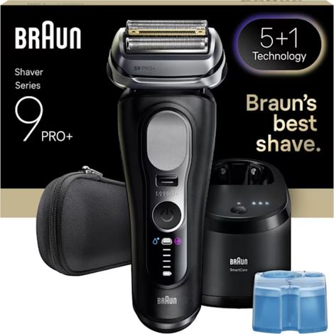 Rasoir électrique - BRAUN - Série 9 9660cc - 60 min - Étanche - Noir
