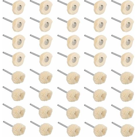 40-teiliges Set aus Baumwollpolierscheiben und Polierpads zur Reinigung von Schmuck, Halsketten, Ohrringen, Armbändern sowie Metall- und Marmoroberflächen – Schmuckpolierwerkzeuge für den Heimgebrauch (1/5)