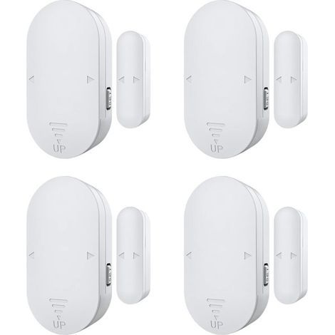 Tür- und Fensteralarm, magnetischer Fenster- und Tür-Einbruchalarm 130 dB für Haus- und Geschäftssicherheit - einfache Installation (4 Stück) (1/5)