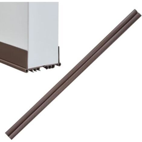 NALOOKAMIC Bande d'étanchéité pour bas de porte, butée de porte sous la porte Isolateur de porte coupe-froid anti-bruit Joints de seuil découpables, résistants au vent et à la poussière pour portes