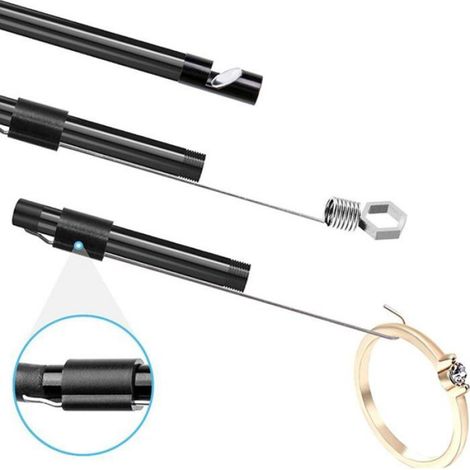Caméra D'inspection - Endoscope USB-C Et USB 3-en-1 - 6 LED Réglables - Étanchéité IP67 - Pour Voiture Évier Canalisation - 1 Pièce (1/5)