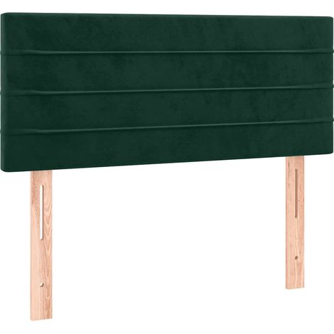 Tête de lit Vert foncé 100x5x78/88 cm Velours (1/5)