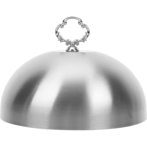 Couvercle rond en acier inoxydable de 20 cm (7,87 po) avec poignée pour la protection et le service des aliments en cuisine Idéal pour la maison, les restaurants et les traiteurs (1/5)