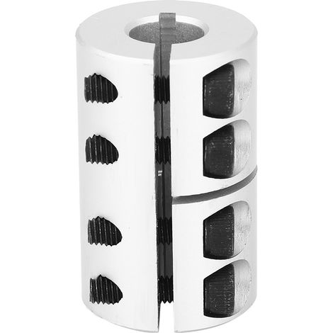 Accouplement rigide aluminium D25xL40 pour machine gravure, alésage 8-10mm, manchon d'arbre (1/3)