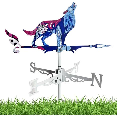 Baustelle Freilichtungsanzeiger Hahn Wolf Metal Ornament