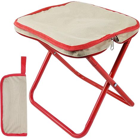 Mini tabouret pliant portable, tabouret de camping, tabouret pliant léger, chaise pliante extérieure et intérieure, chaise pliante portable, convient pour les voyages, la pêche, les grillades, les piq