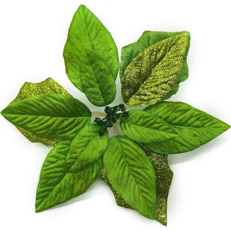 Weihnachtsbaumschmuck aus weichen, künstlichen Stoffblumen verleiht dem Ganzen die perfekte festliche Note.