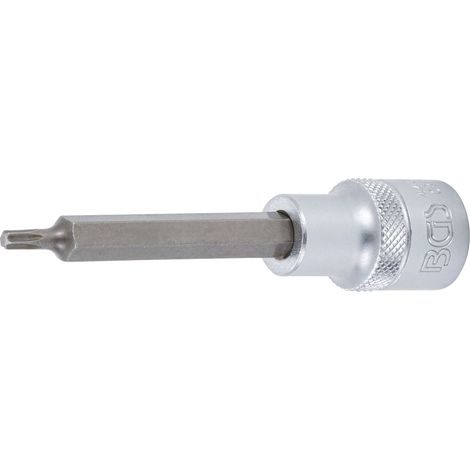 BGS Bit-einsatz longitud 100 mm accionamiento cuadrado interior 12,5 mm (1/2") perfil en T (para Torx) T20 - 4469 (1/2)