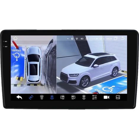 Radio de voiture, Système multimédia intelligent, Intégration de smartphone, compatible avec Fiat 500 2016 2017 2018 2019 Systèmes GPS intelligents Stéréo, 360Camera QS8 (1/2)