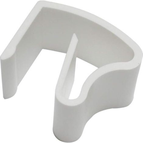CCYKXA Universal Clamping Brackets for Aluminum Blinds, 6 Pieces, with Steel Top Rail, No Drilling or Screws Required, White, Plastic
