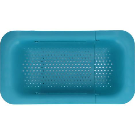 Panier Égouttoir Télescopique Antidérapant Résistant à la Rouille Passoire Accessoire de Cuisine Vert (1/5)