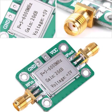Ultrabreitbandiger HF-Mittelleistungsverstärker 5-6000 MHz, 20 dB Verstärkung, mit Abschirmung. (1/5)