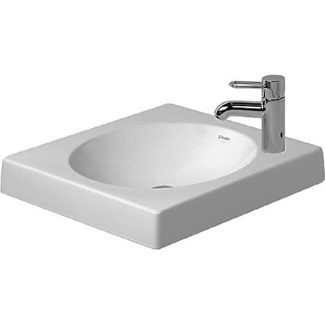 Duravit Architec 500mm trop-plein sans trop-plein, trou pour robinet à droite, poncé - 0320500008 (1/5)