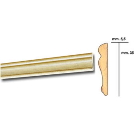 CORNICE PER PARATI 5,5X35 BAROCCO 200 CM ROVERE- 25,0 pz