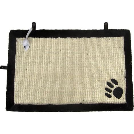 AIME Tapis griffoir avec jouet suspendu - 35 x 55 cm - Pour chat (1/5)