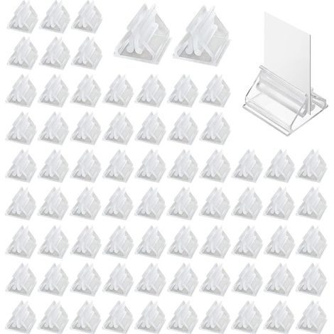 72 pezzi di porta carte da gioco in plastica trasparente, porta cartellini prezzo, porta carte in acrilico trasparente per giochi da tavolo, segnalini per feste (1/5)