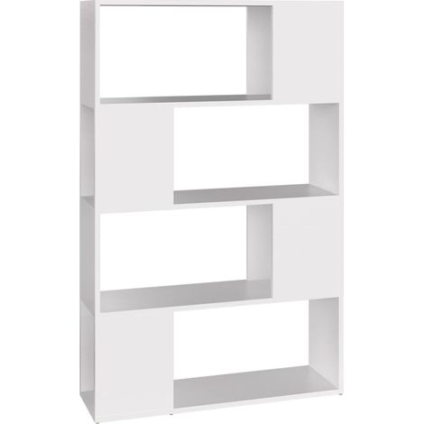 vidaXL Libreria/Divisorio Bianco 80x24x124,5 cm in Truciolato