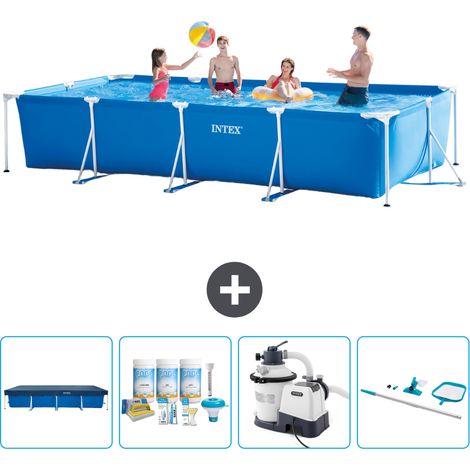 Intex Piscine Tubulaire Rectangulaire - 450x220x84 cm - 5-pièces SCB65 (1/5)