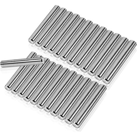 24pcs Goujon Broche 5mm,(M5 x 30) Cheville Bois 5mm Cylindrique Cabinet Goujons Broches Supports de Tablette Outil pour un Positionnement et une Connexion Précis, Produits en Bois (1/5)