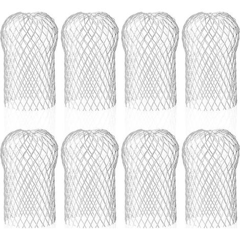 Lot de 8 Crapaudine de Gouttière en Aluminium, Filtres de Gouttière Flexible et Durable (1/5)
