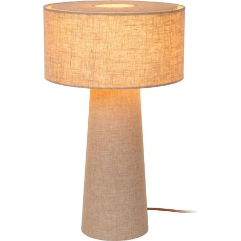 Lampe de table Leeroy taupe Ø 30 cm - 03548/50/41 (1/2)