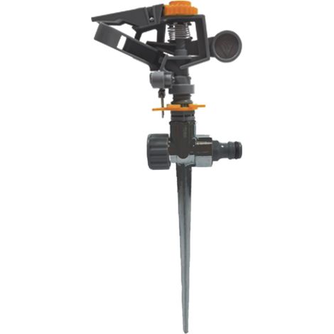 Aspersor de impacto plástico con estaca - 1/2"