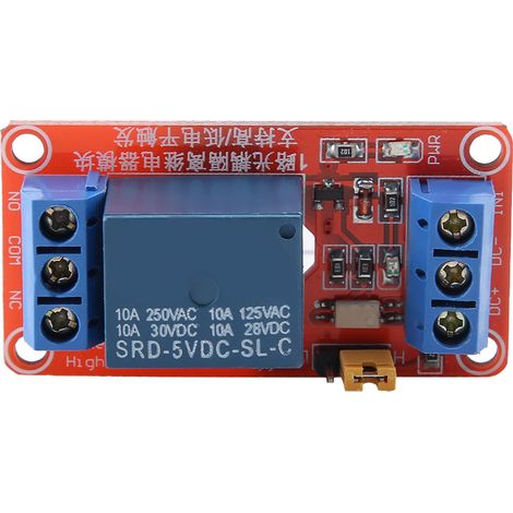Modulo relè optoaccoppiatore ad alta capacità Sorandy, 5V/12V/24V, trigger di livello basso/alto per controllo industriale, dimensioni modulo 50 x 26 x 18,5 mm. (5V)